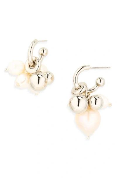 Justine Clenquet Mickey Mismatched Hoop Earrings In Gold