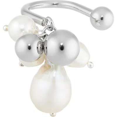 Justine Clenquet Mickey Open Ring In Silver