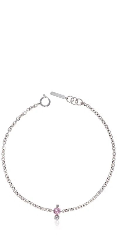 Justine Clenquet Nate Choker In Palladium In Multi