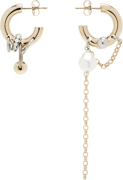 Justine Clenquet Nathan Earrings In Burgundy