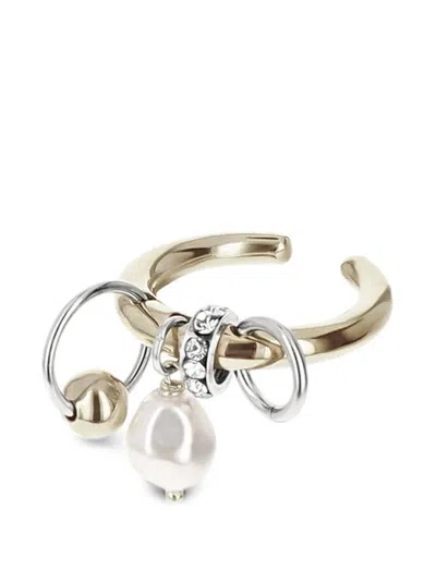 Justine Clenquet Nathan Faux-pearl Ring In Multi