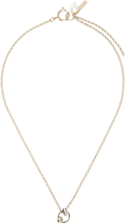 Justine Clenquet Nathan Necklace In Burgundy