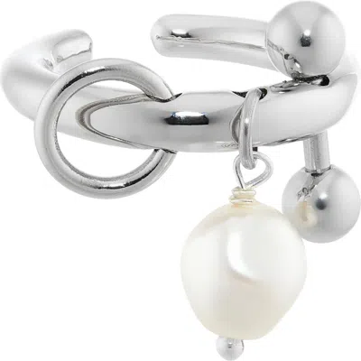 Justine Clenquet Nikki Open Ring In Silver