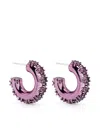 Justine Clenquet Nina Earrings In Purple