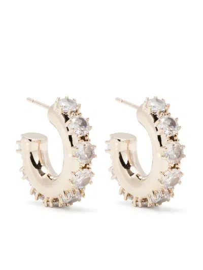Justine Clenquet Nina Medium Earrings In Gold
