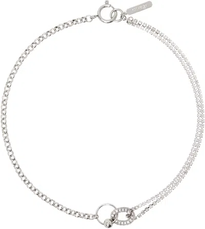 Justine Clenquet Paige Choker Necklace In Silver