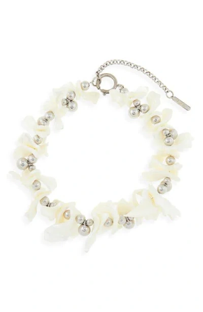 Justine Clenquet Paula Seashell Choker Necklace In Metallic