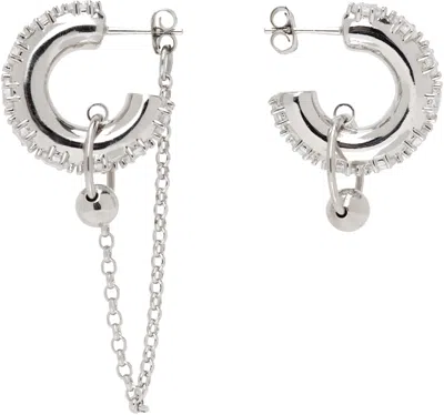Justine Clenquet Penny Earrings In Silver