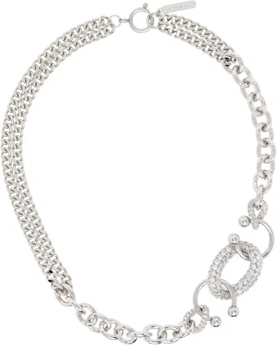 Justine Clenquet Phoebe Necklace In Gray
