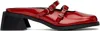 Justine Clenquet Red Andie Mules In Red