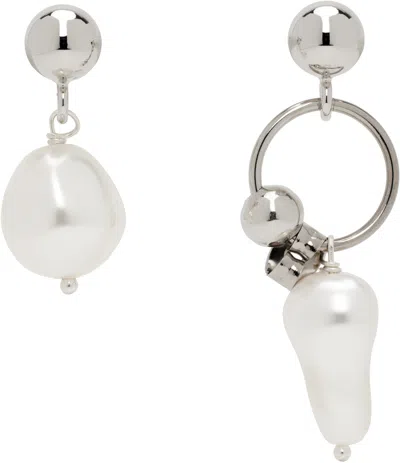 Justine Clenquet Richie Earrings In Gray