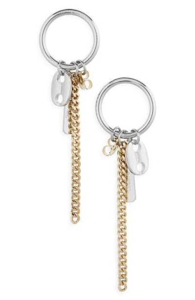 Justine Clenquet Rita Front Hoop Earrings In Gold