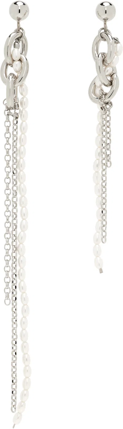 Justine Clenquet Salem Earrings In Silver