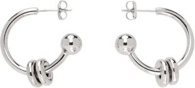 Justine Clenquet Silver Alan Earrings In Palladium