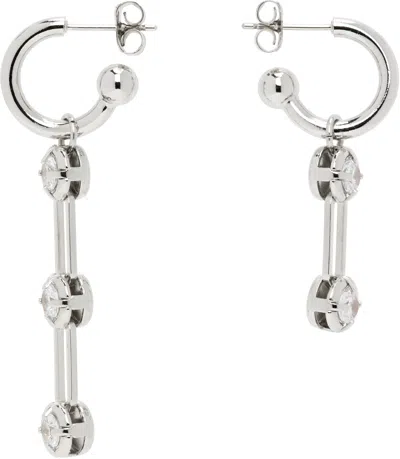 Justine Clenquet Silver Alva Earrings In Palladium