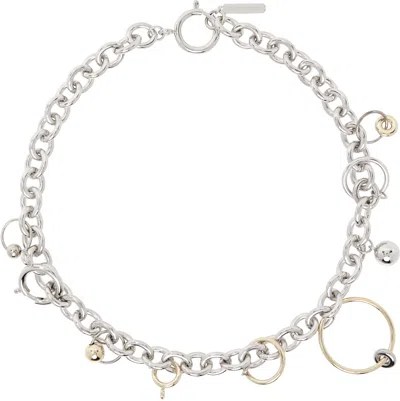 Justine Clenquet Silver & Gold Joe Choker In Gold & Palladium