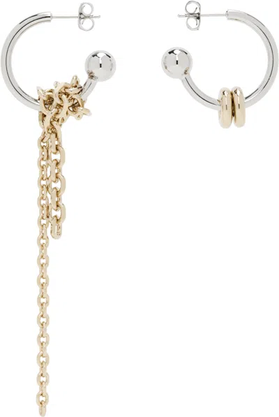 Justine Clenquet Silver & Gold Moore Earrings