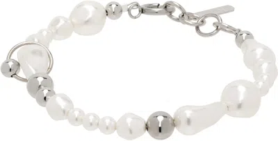 Justine Clenquet Silver Charly Bracelet In Palladium