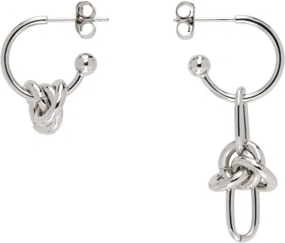 Justine Clenquet Silver Daria Earrings In Palladium