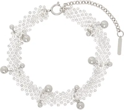 Justine Clenquet Silver Faye Choker In Metallic
