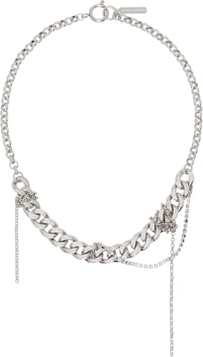 Justine Clenquet Silver Harvey Necklace In Palladium