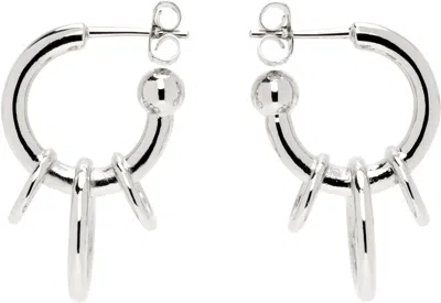 Justine Clenquet Silver Jen Earrings In Palladium