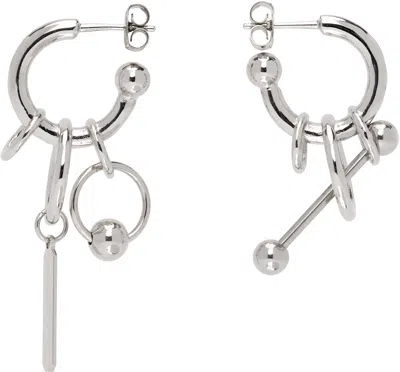 Justine Clenquet Silver Joyce Earrings In Palladium