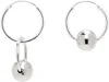 Justine Clenquet Silver Lana Hoop Earrings In Palladium