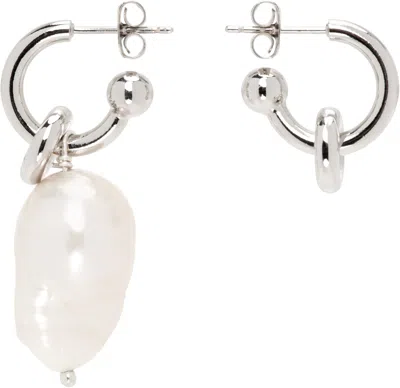 Justine Clenquet Silver Laurie Earrings In Palladium
