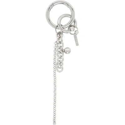 Justine Clenquet Silver Lewis Keychain In Palladium