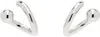 Justine Clenquet Silver Mel Earrings In Palladium