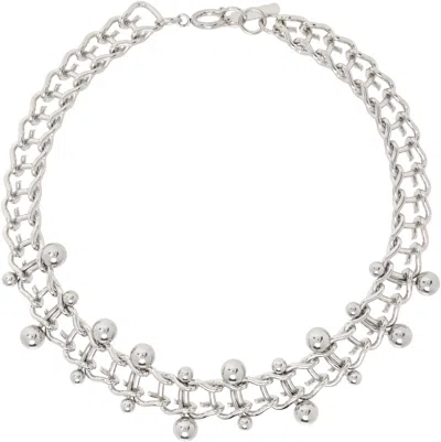 Justine Clenquet Silver Mindy Choker In Palldium