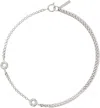 Justine Clenquet Silver Nelson Necklace In Palladium