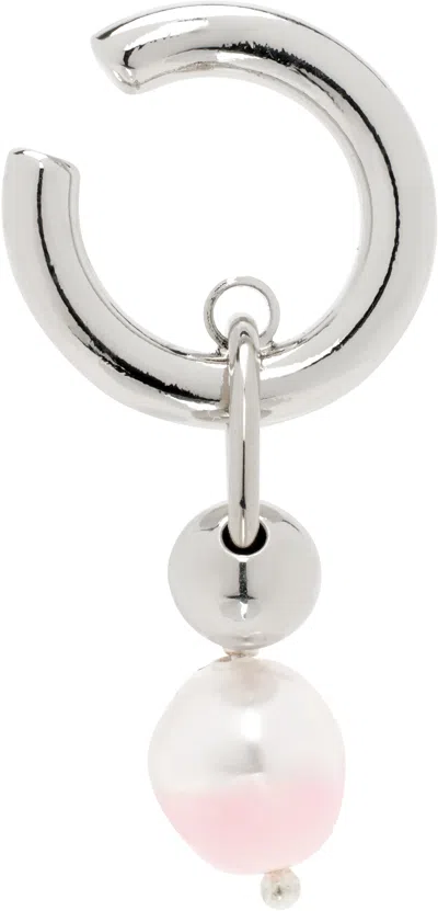 Justine Clenquet Silver Nikki Single Ear Cuff In Palladium