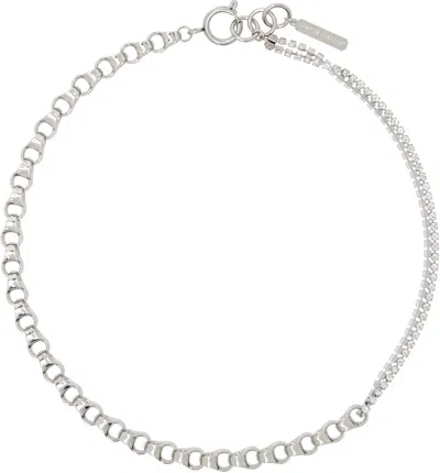 Justine Clenquet Silver Ricci Necklace In Palladium
