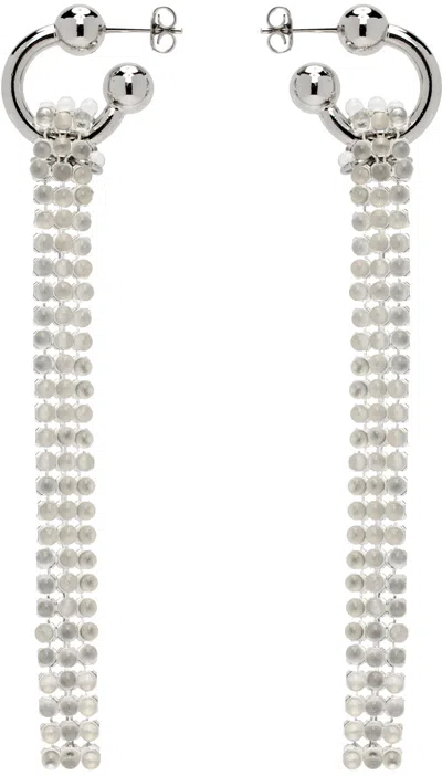 Justine Clenquet Silver Rosemary Earrings In Palladium