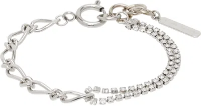 Justine Clenquet Silver Roxy Bracelet In Palladium