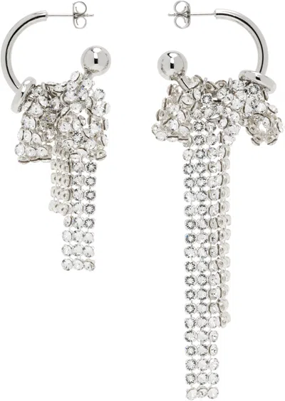 Justine Clenquet Silver Sammy Earrings In Palladium