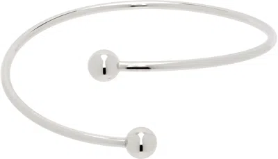 Justine Clenquet Silver Selma Arm Cuff In Palladium