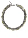 Justine Clenquet Silver-tone Colin Tiered Chain Choker Necklace In Silver