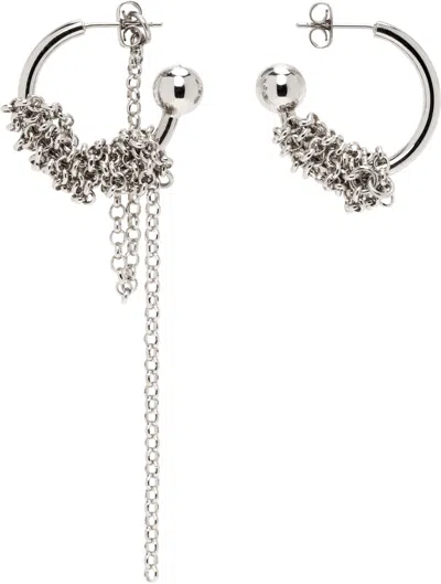 Justine Clenquet Silver Vera Earrings In Palladium