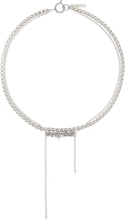 Justine Clenquet Silver Vera Necklace In Palladium