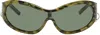 Justine Clenquet Ssense Exclusive Khaki Jenny Camo Sunglasses In Camo Tort