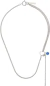 Justine Clenquet Ssense Exclusive Larry Necklace In Silver