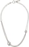 Justine Clenquet Ssense Exclusive Molly Necklace In Metallic