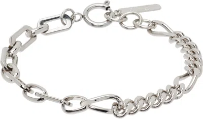 Justine Clenquet Ssense Exclusive Vesper Bracelet In Silver