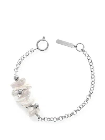 Justine Clenquet Sunny Pearl Bracelet In Silver