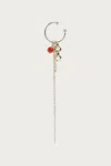 Justine Clenquet Terry Earring In Silver/pale Gold In Silver