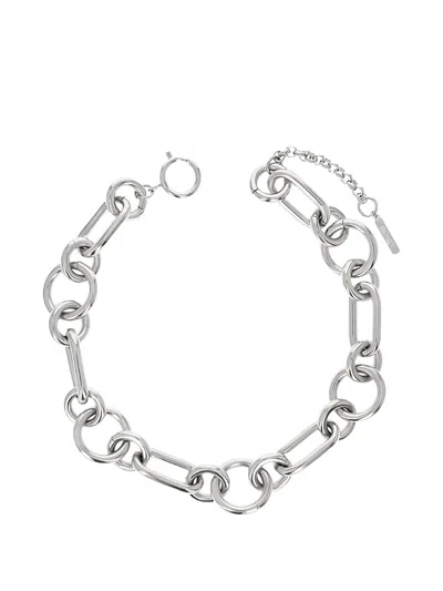 Justine Clenquet Troy Chain-link Choker In Silver