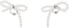 Justine Clenquet White & Silver Sheena Earrings In Palladium